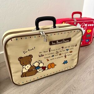 Vintage 90s Sanrio 💎 Mr. Bear’s Dream suitcase luggage